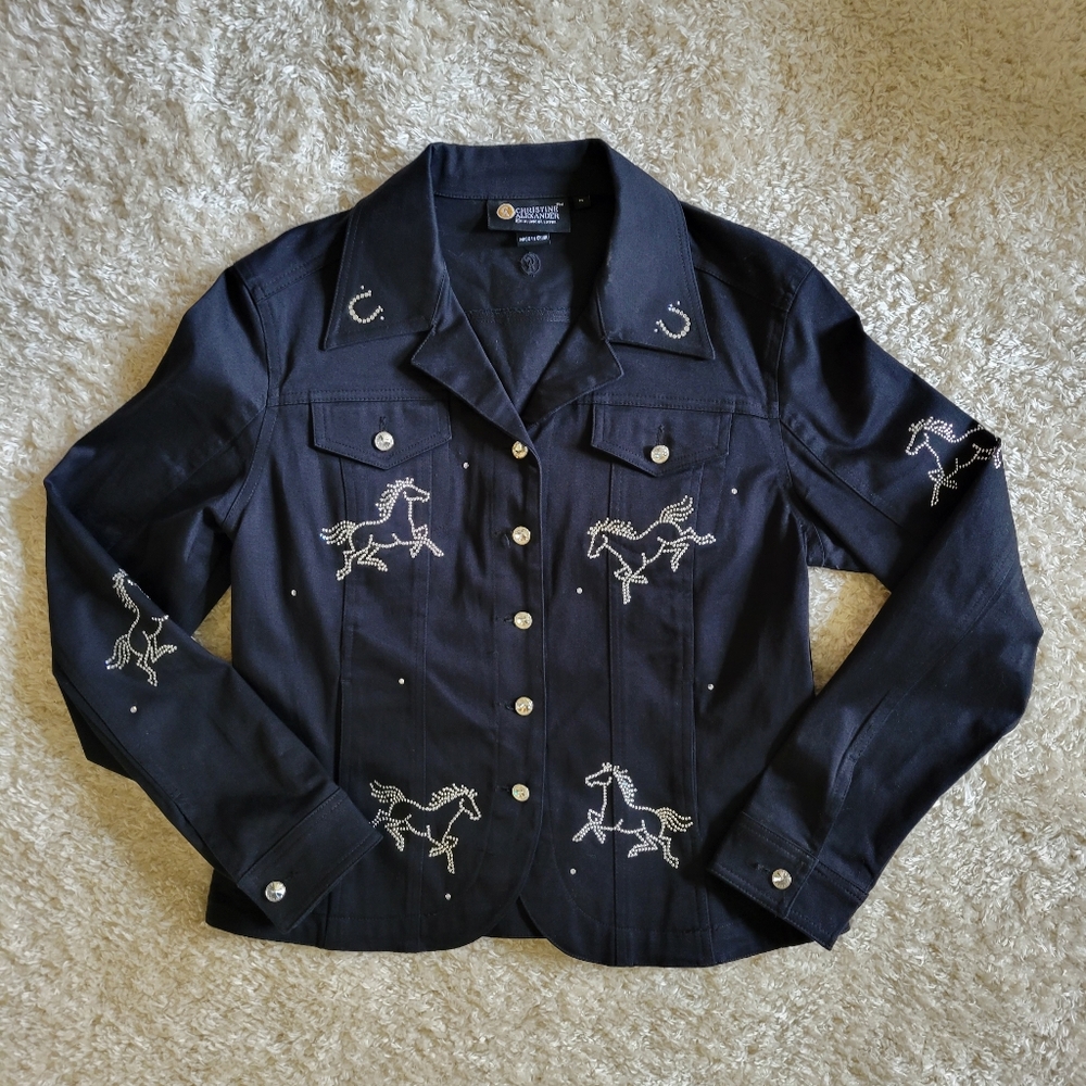 Christine Alexander black with rhinestone size medium - Picture 3 of 10